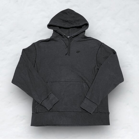 Nike Retro Dark Grey Charcoal Hoodie - Picture 1 of 4